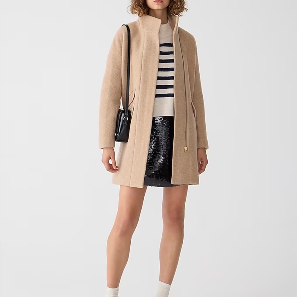 J. Crew Cocoon coat in Italian stadium-cloth wool blend - US Size 2